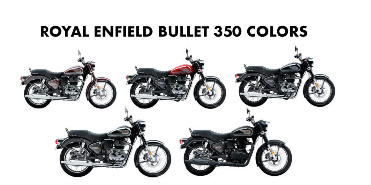 2023 Royal Enfield Bullet 350 Colors - All Colors
