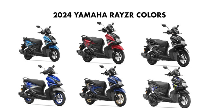 Yamaha RayZR 2024 Model All Color options