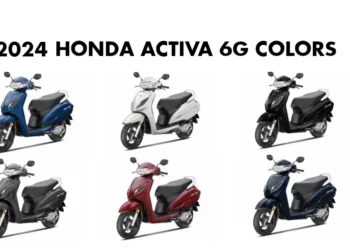 2024 Honda Activa 6G Colors: Blue, Red, White, Grey