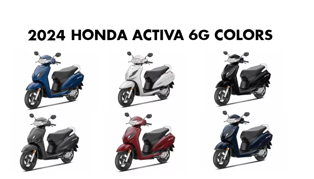 2024 Honda Activa 6G Colors - New 2024 Activa Colors