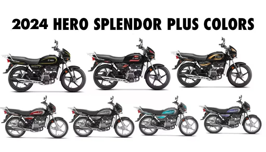 2024 Hero Splendor Colors - All Colors Hero Splendor 2024 Model