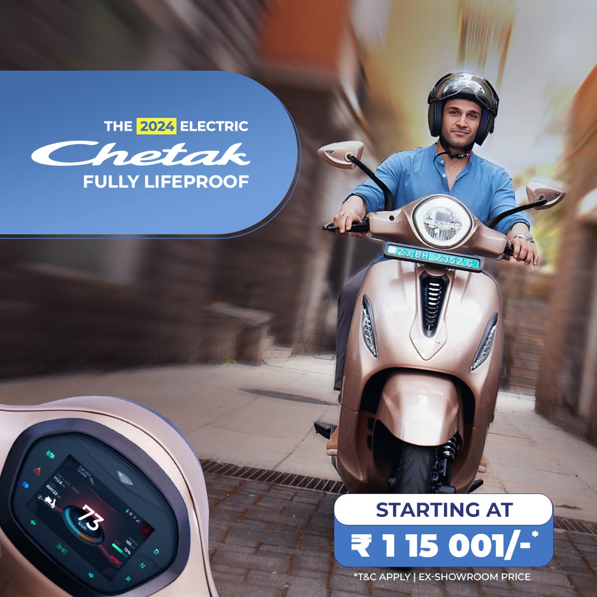 Bajaj chetak discount electric official website