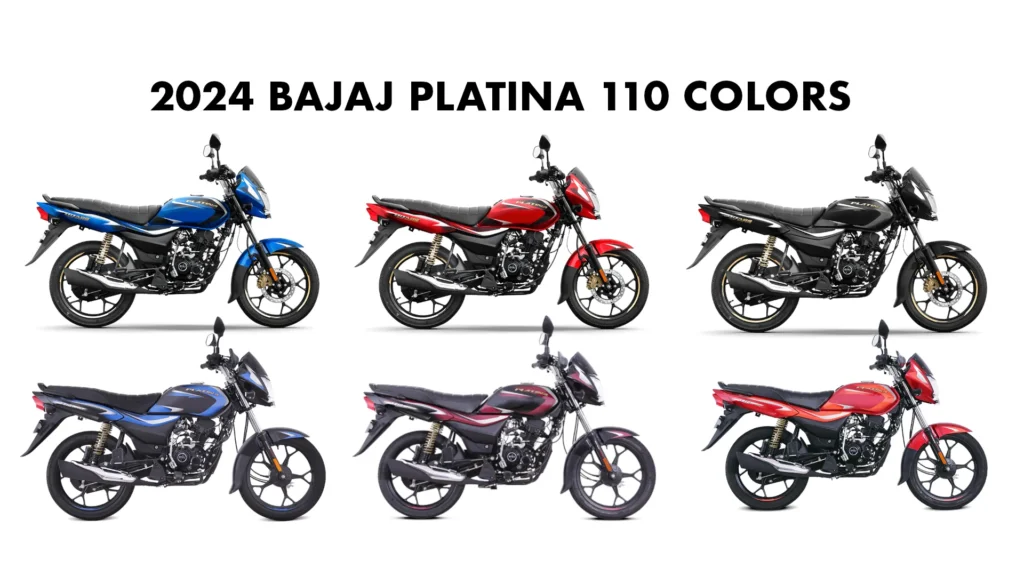 2024 Bajaj Platina 110 Colors - New 2024 Platina All Colors - ABS Variant - 2024 Platina 110 Drum Variant All Colors