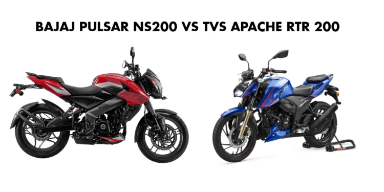 2024 Bajaj Pulsar NS200 vs TVS Apache RTR 200 Specifications Comparison