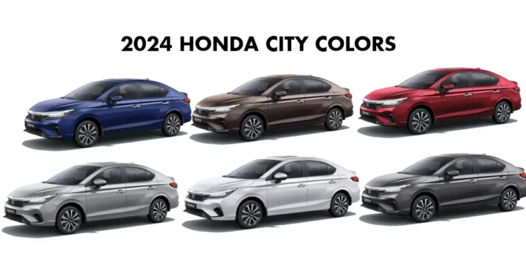 2024 Honda City Colors - All Colors Honda City 2024 Model
