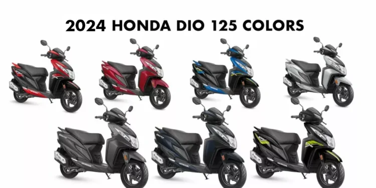 2024 Honda Dio 125 Colors - New 2024 Dio 125 Color options - Dio 125cc