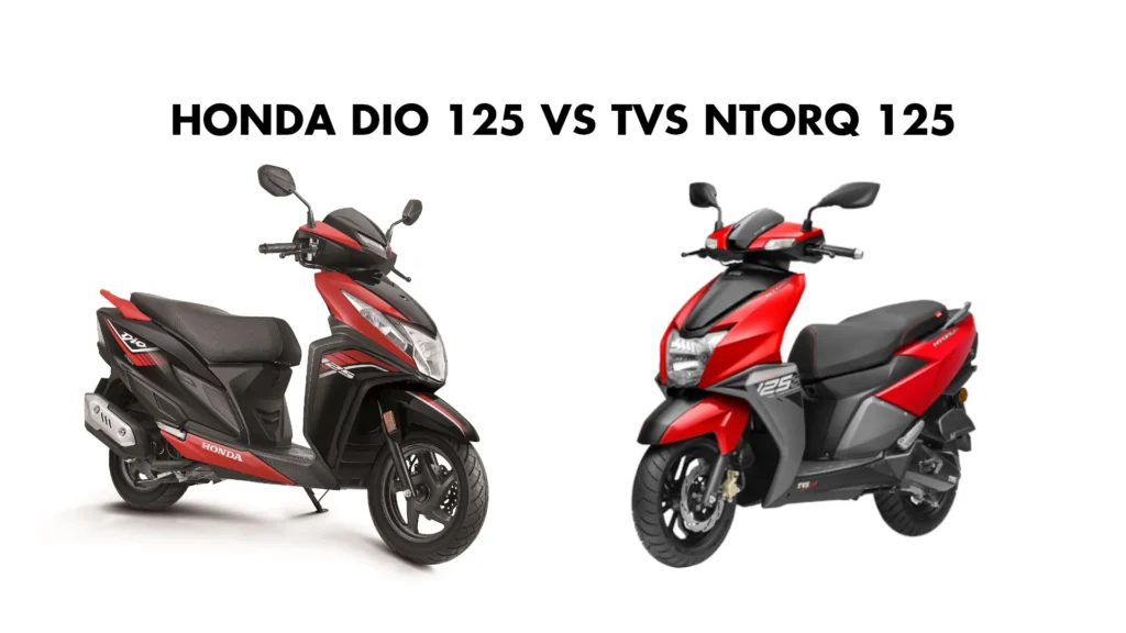 Honda Dio 125 vs TVS NTORQ 125 Specifications Comparison 