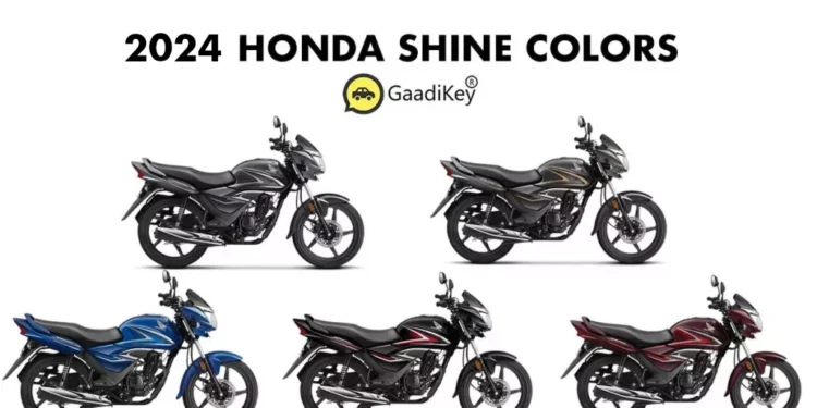 2024 Honda Shine 125 Colors - All New Honda Shine 125 Color Options - 2024 Model