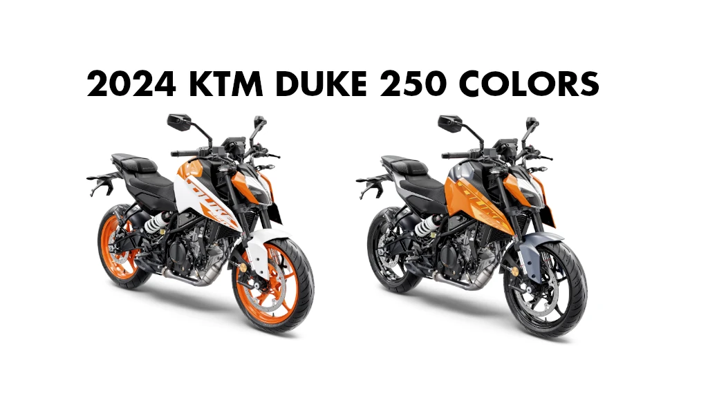 2024 KTM Duke 250 Colors - All Color options available for all new 2024 KTM Duke 250 motorcycle