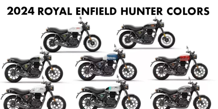 2024 Royal Enfield Hunter 350 Colors - New Royal Enfield Hunter 350 All Color options with Photos