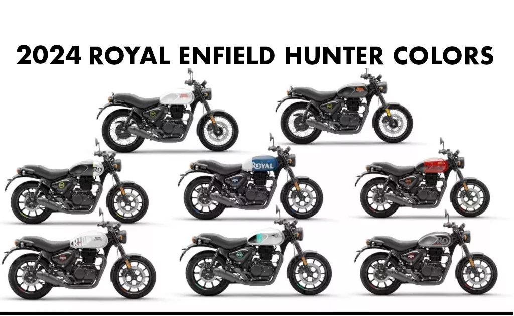 2024 Royal Enfield Hunter 350 Colors - All Color options 2024 Hunter 350 Colors