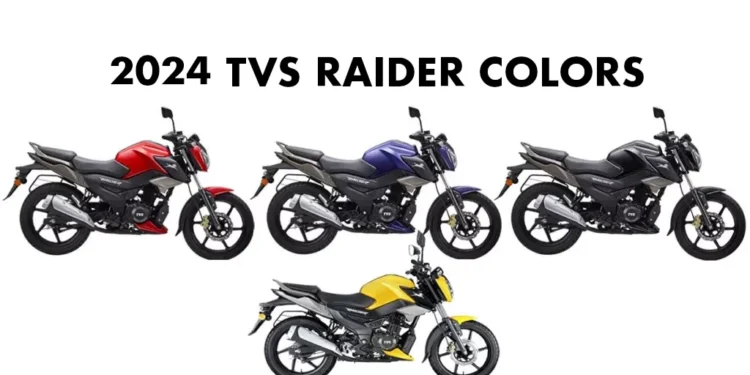 2024 TVS Raider 125 Colors - All Color Options 2024 TVS Raider 125