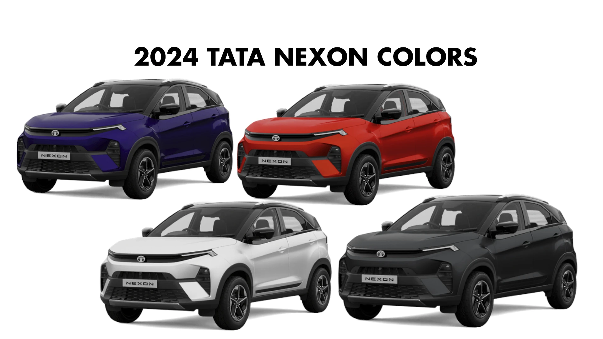 2024 Tata Nexon Colors: Purple, White, Grey, Red - GaadiKey