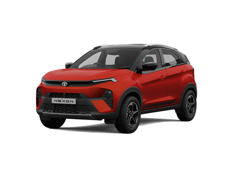 2024 Tata Nexon Red Color Option - New 2024 Nexon Flame Red Color Variant
