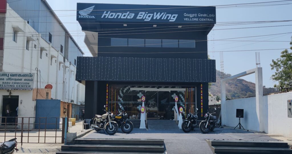Honda BigWing Showroom in Vellore Central, Tamil Nadu