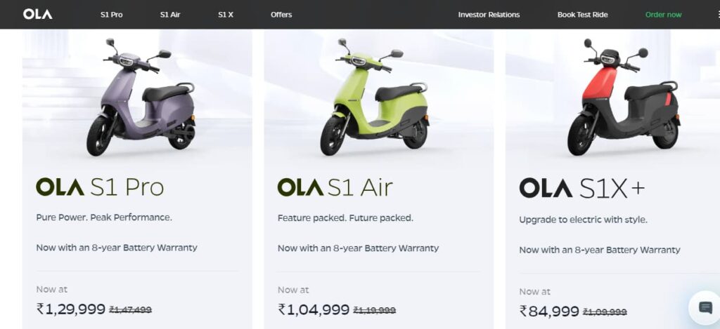 Ola S1X+ Priced at Rs 84,999