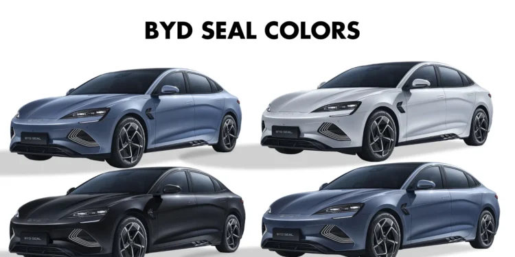 BYD Seal Colors: Blue, Grey, White, Black - GaadiKey