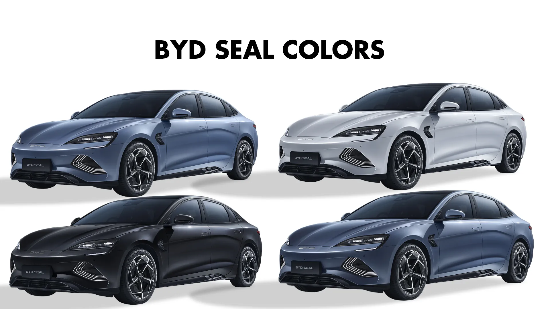 BYD Seal Colors: Blue, Grey, White, Black - GaadiKey