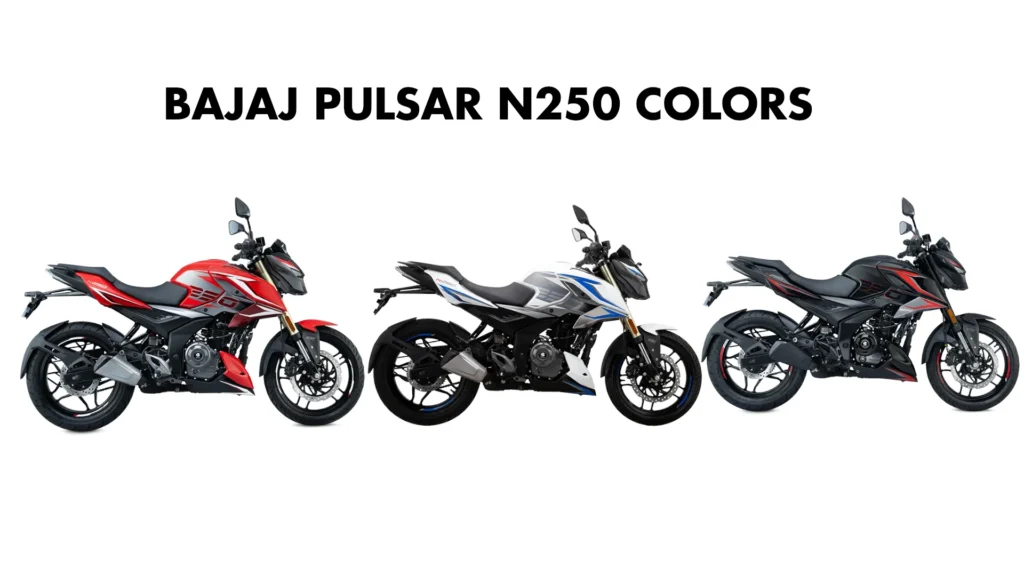 2024 Bajaj Pulsar N250 Motorcycle Colors - All New 2024 Pulsar N250 Colors