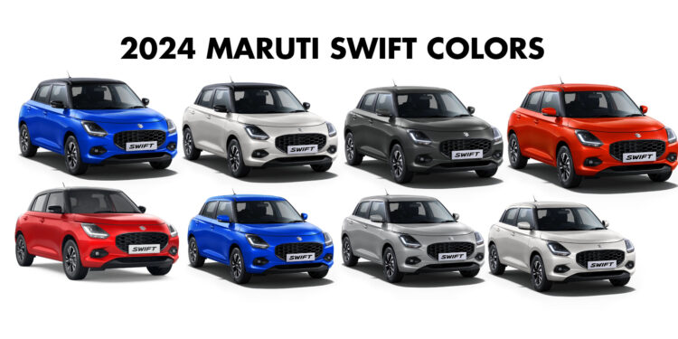 2024 Maruti Swift Colors - All New 2024 Swift Colors