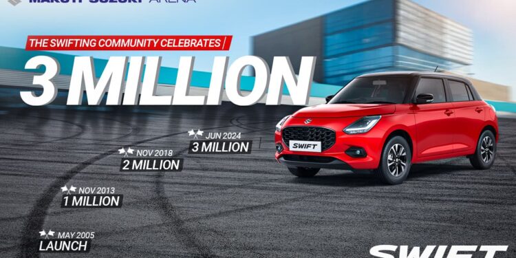 Maruti Swift 3 Million Sales