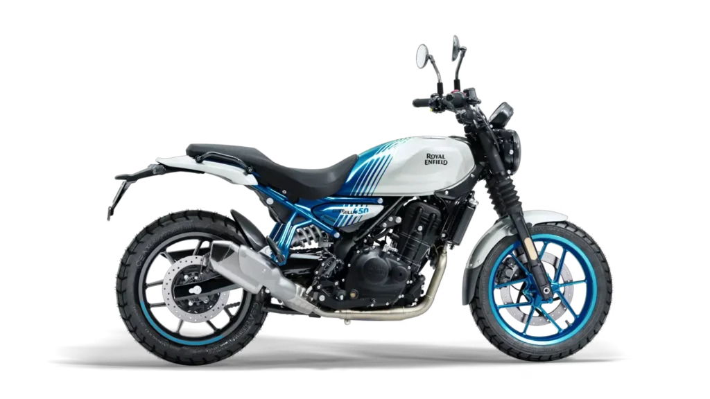 2024 Royal Enfield Guerrilla 450 Blue Color ( Brava Blue)