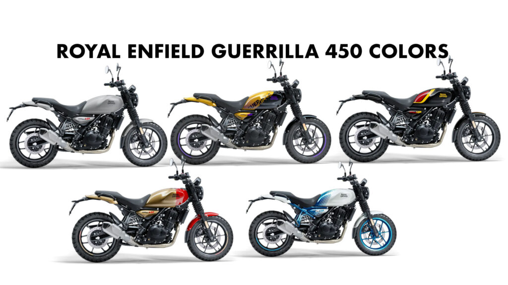 2024 Royal Enfield Guerrilla 450 Color Options - New Guerrilla 450 Colors