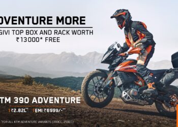 KTM Adventure customers to get GIVI Top-Box worth INR 13,000