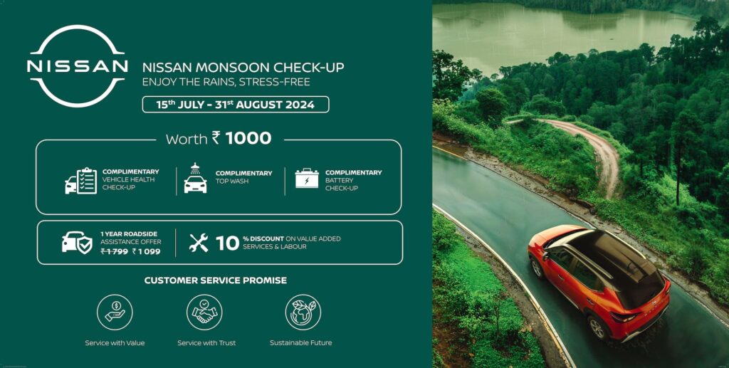 Nissan India Free Monsoon Check-up Camp