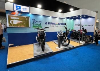 Bajaj displays Freedom 125 CNG, Pulsar N160 Flex Fuel at IBET Expo 2024