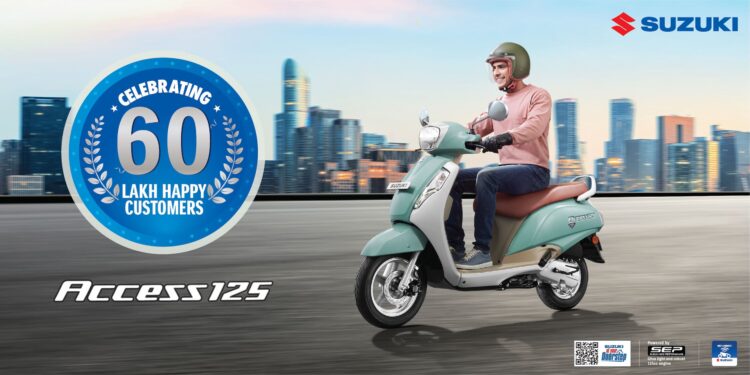 Suzuki Access 125 scooter 60 lakh customer milestone