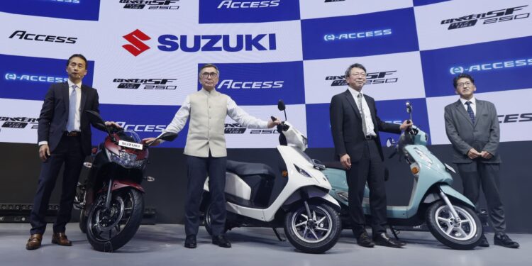 Suzuki e-Access, new Access, Gixxer 250 Flex Fuel