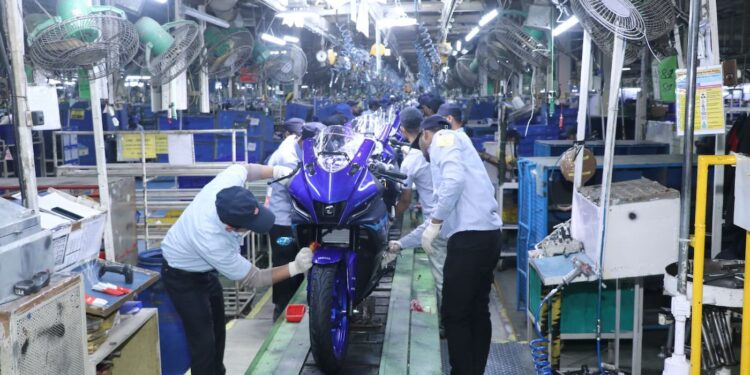 Yamaha R15 Assembly Line Surajpur Plant