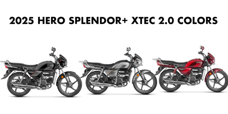 2025 Hero Splendor XTEC 2.0 All Colours