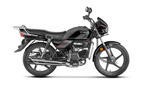 2025 Hero Splendor+ XTEC 2.0 Black Color ( Gloss Black)