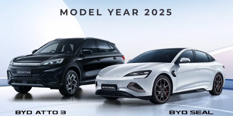 2025 BYD Seal and 2025 BYD Atto 3