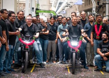 Ola Electric rolls out First Roadster X Motorcycle from its Futurefactory