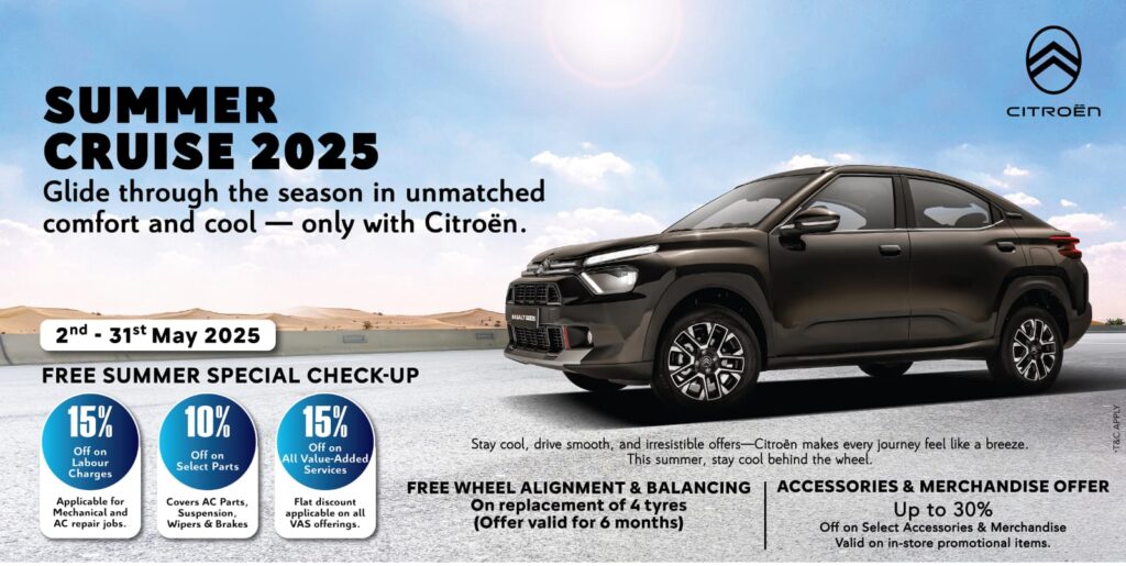 Citroen Summer Cruise 2025. Citroen Summer Service Campaign