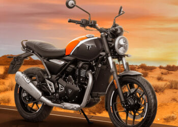 2025 Triumph Speed T4 2025 Model Orange Color