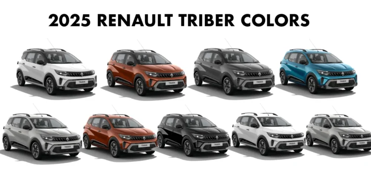 2025 Renault Triber Colors All Color Options 2025 model new Renault Triber