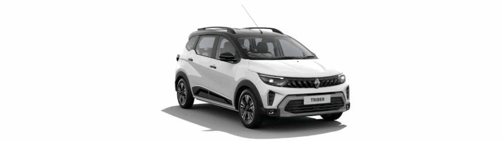 2025 Renault Triber Ice Cool White with Mystery Black Roof (Dual tone)