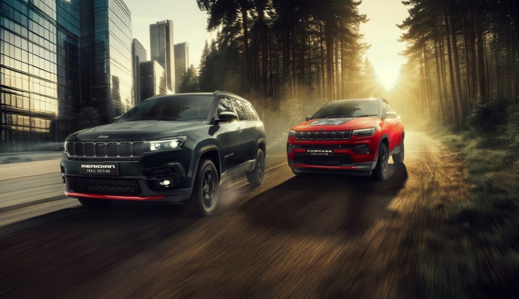 2025 Jeep Compass Trail Edition and 2025 Jeep Meridian Trail Edition