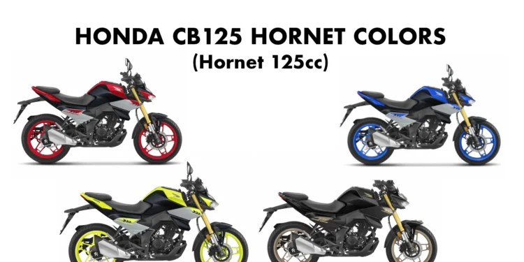 Honda Hornet 125 Colors All Colors Honda CB125 Hornet