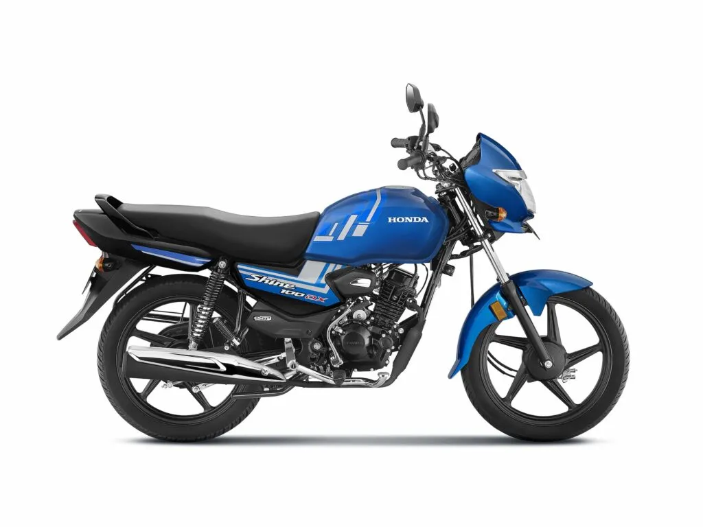 Honda Shine 100 DX Blue Color Shine 100DX Athletic Blue Color Option