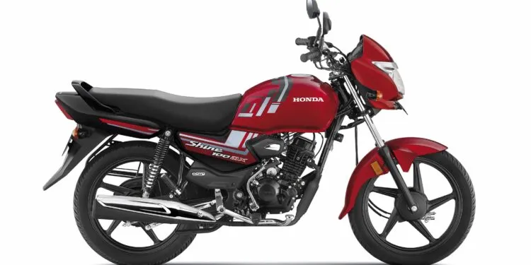 Honda Shine 100 DX Red Color Shine 100DX Imperial Red Color