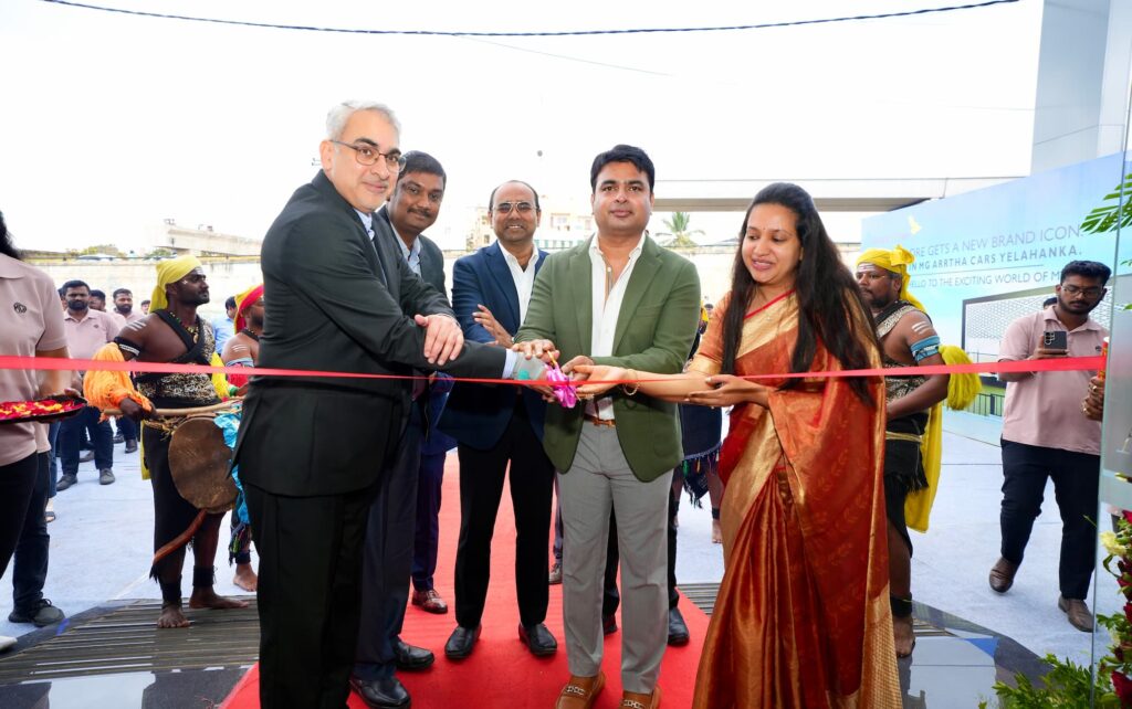 Mr Anurag Mehrotra MD of MG Motor during the launch of MG Showroom in Yelahanka Bengaluru