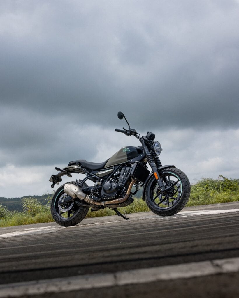 All new 2025 Royal Enfield Guerrilla 450 Shadow Ash Color