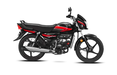 2025 Hero HF Deluxe Pro Red Color (Black with Red Stripe)