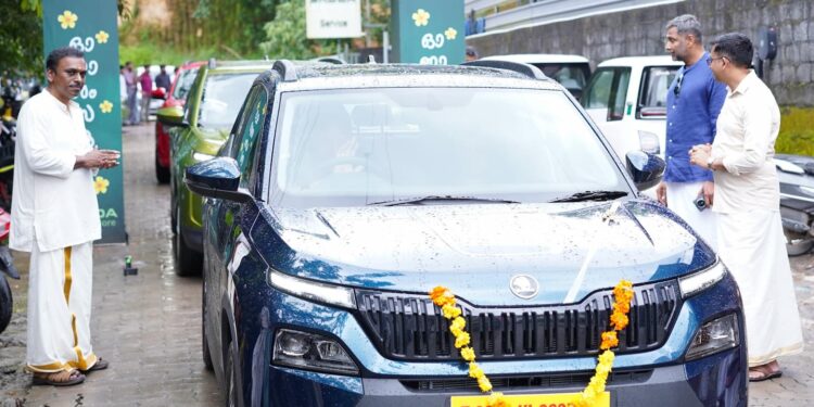Skoda Car Deliveries Kerala Onam 2025 Chingam Festival