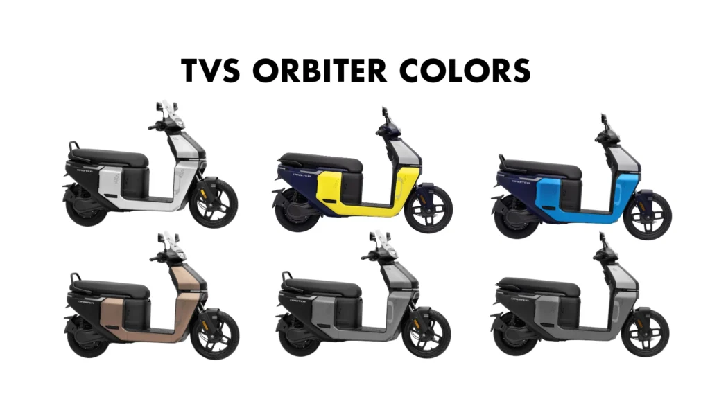 TVS Orbiter Colors - All new TVS Orbiter Electric Scooter Color options
